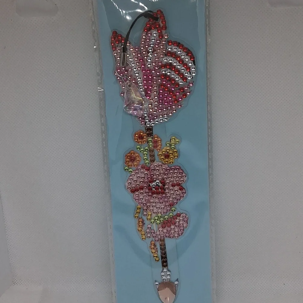Handmade Rhinestone Bookmark - Picture 2 of 3
